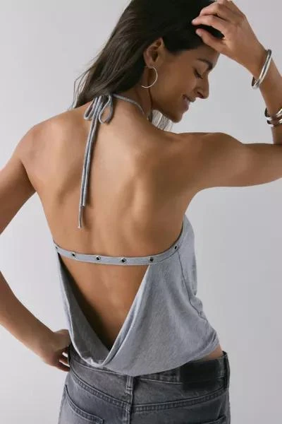 Jaded London Jaded London Zeila Cut-Out Drape Halter Top 4