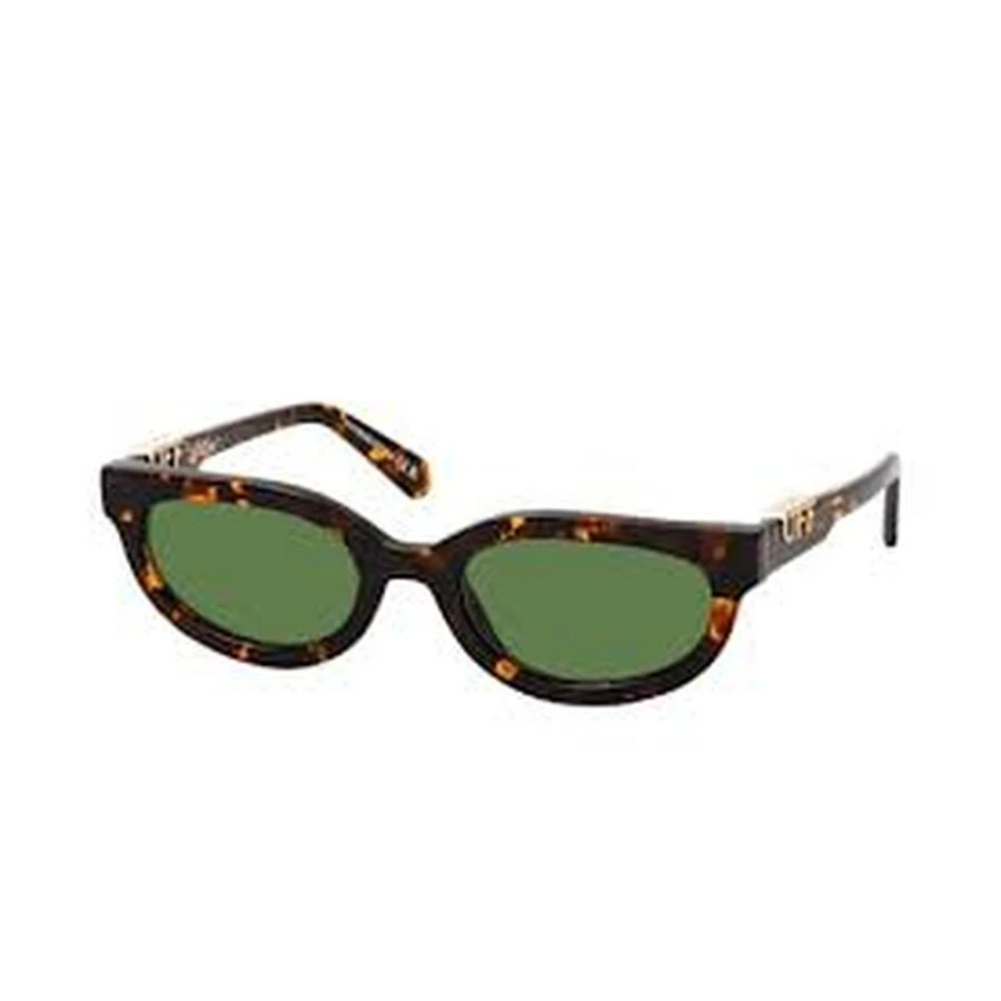 Shop Off White Oeri14h Lynn 7650 Gold Green Sunglasses on  display picture 1