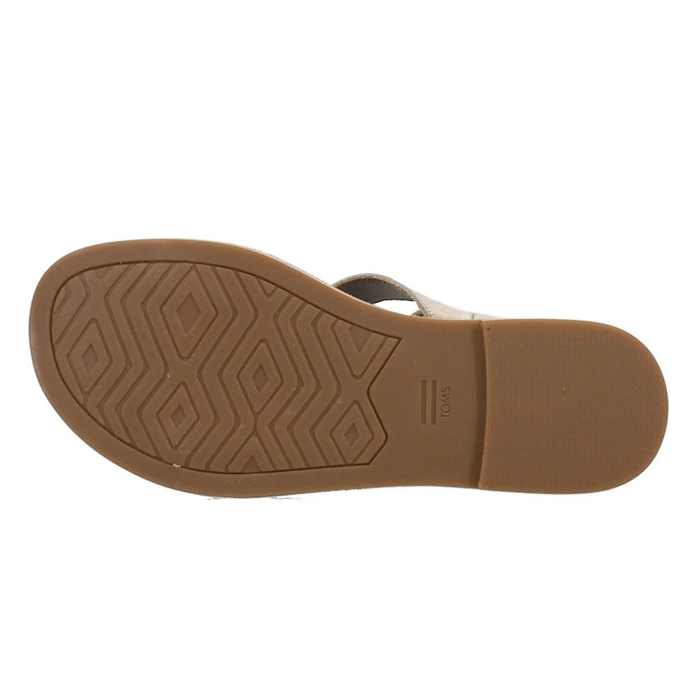 TOMS Sloane Metallic Flat Sandals 5