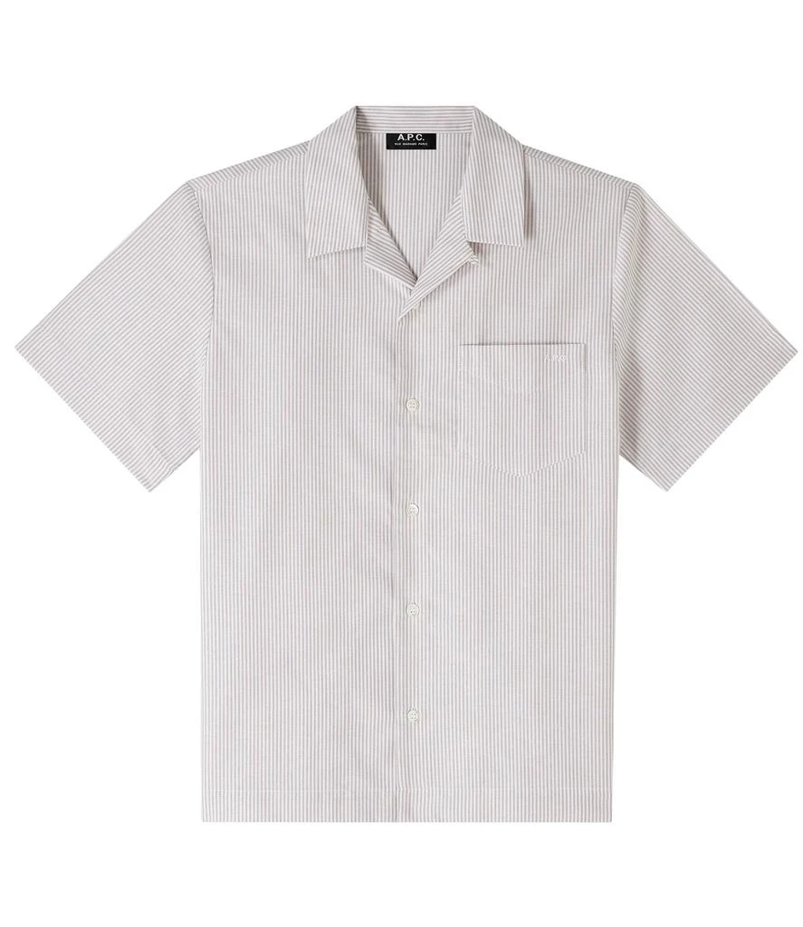 A.P.C. Lloyd Logo pocket short-sleeve shirt 1