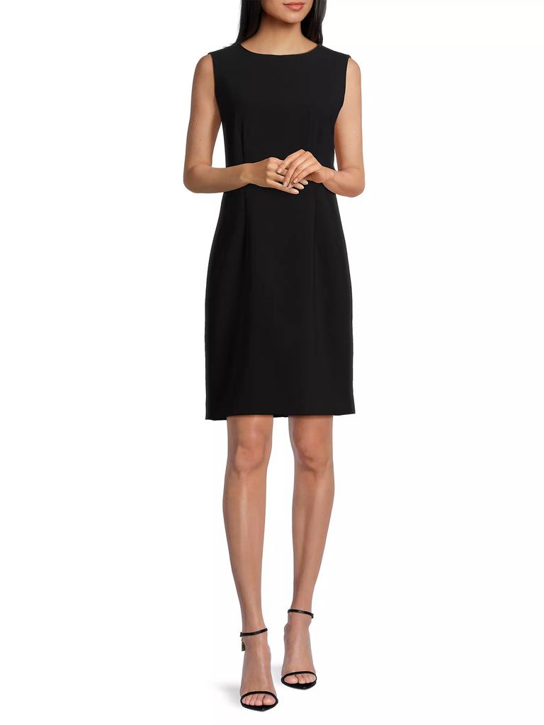 Caroline Rose Double Crepe Sheath Dress