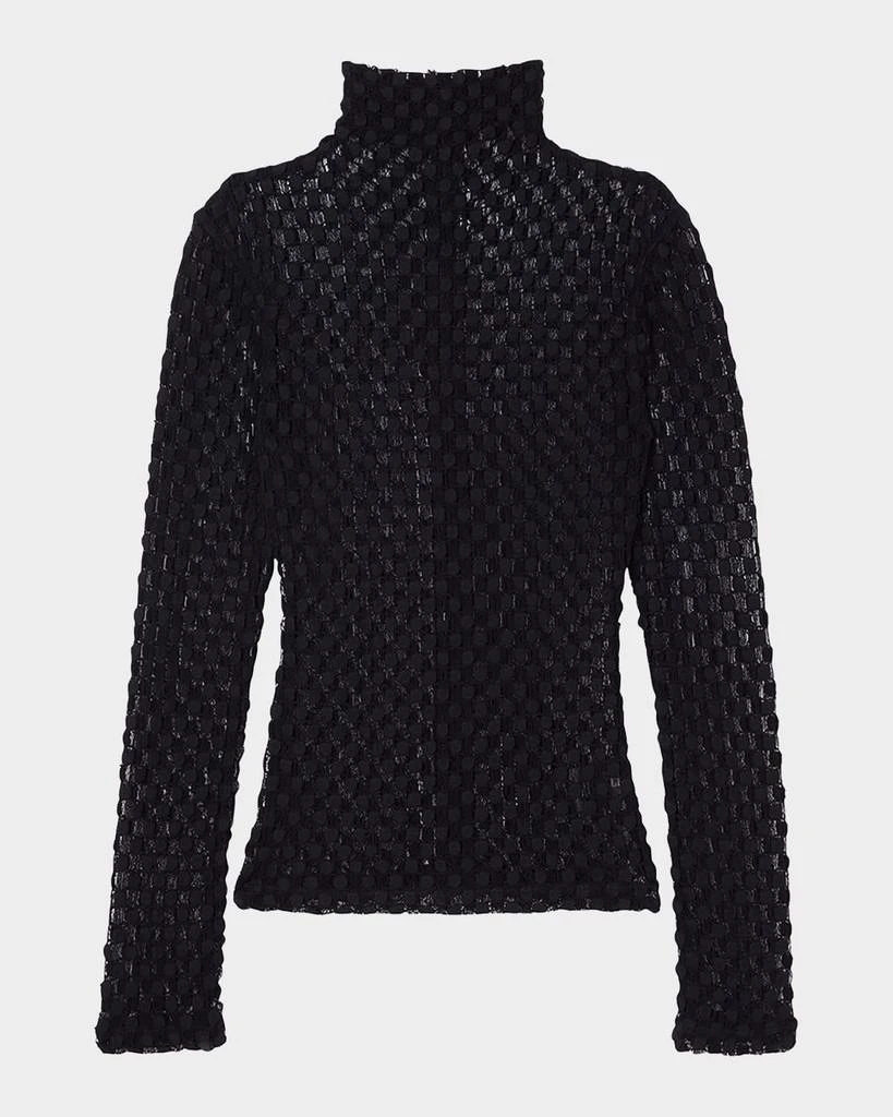 Rohe Geometric Lace Turtleneck Top 1