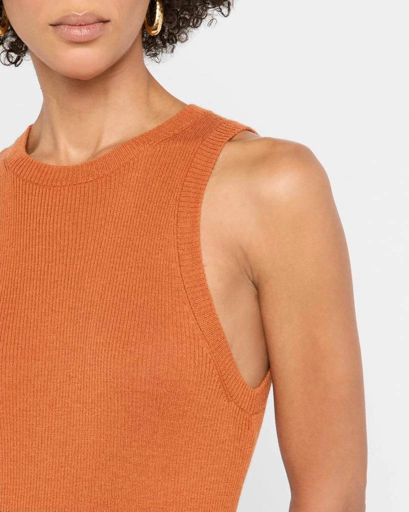Vince High-Neck Cashmere-Silk Tank Top 5