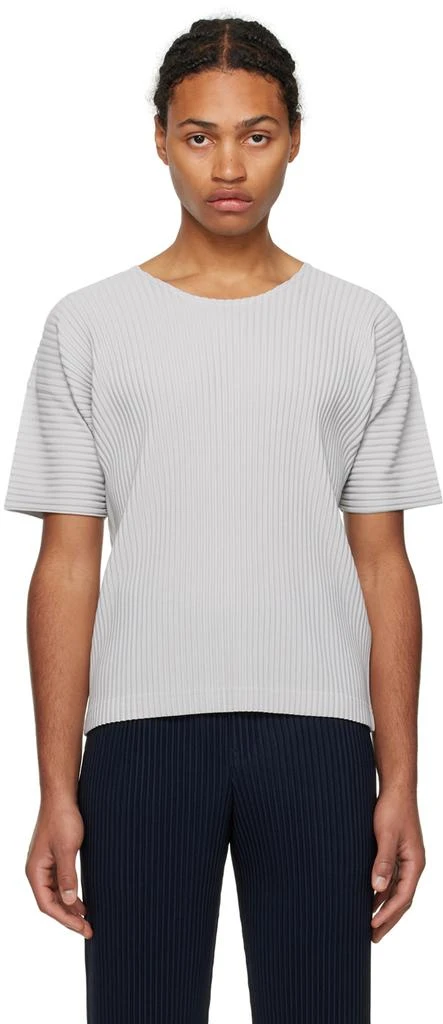 Homme Plissé Issey Miyake Gray Basics T-Shirt 1