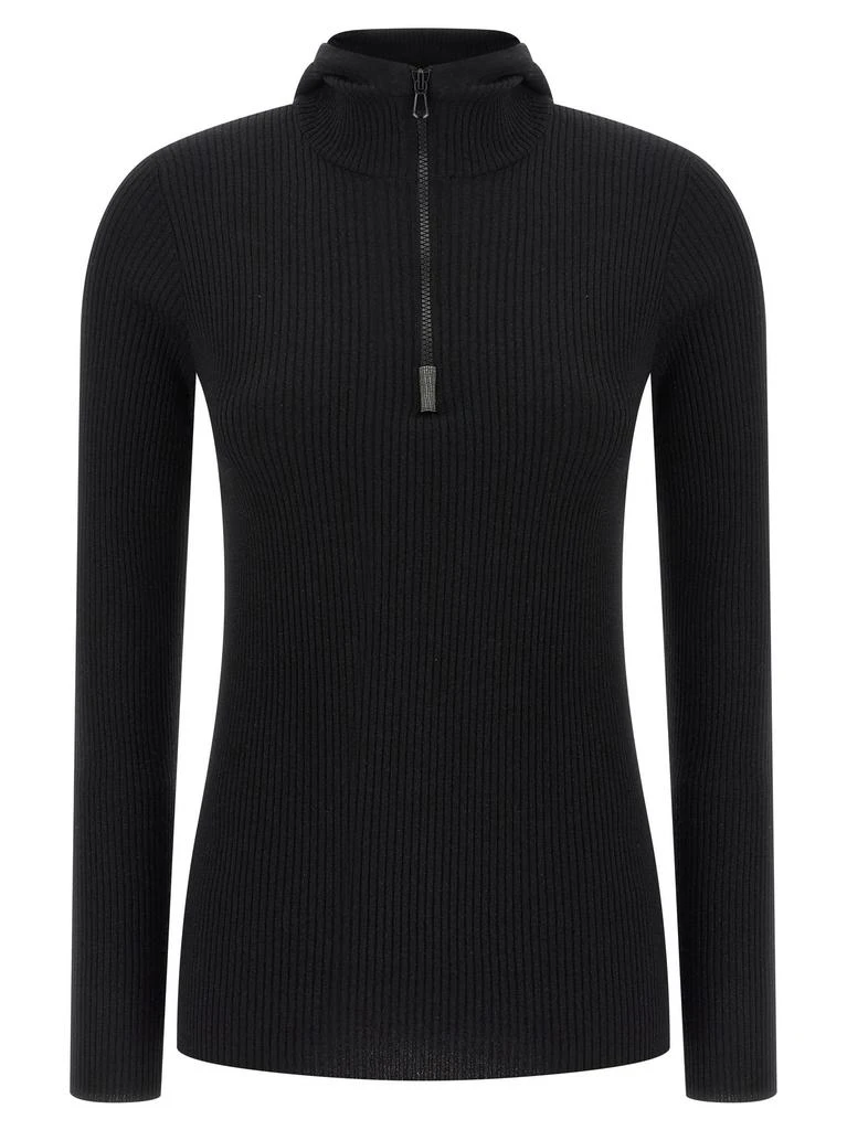 Brunello Cucinelli Women
s Monile Hooded Sweater