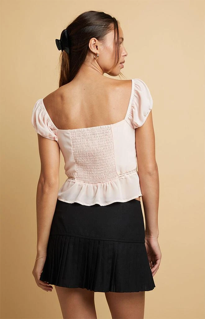 Beverly and Beck Iris Lace Trim Top 3