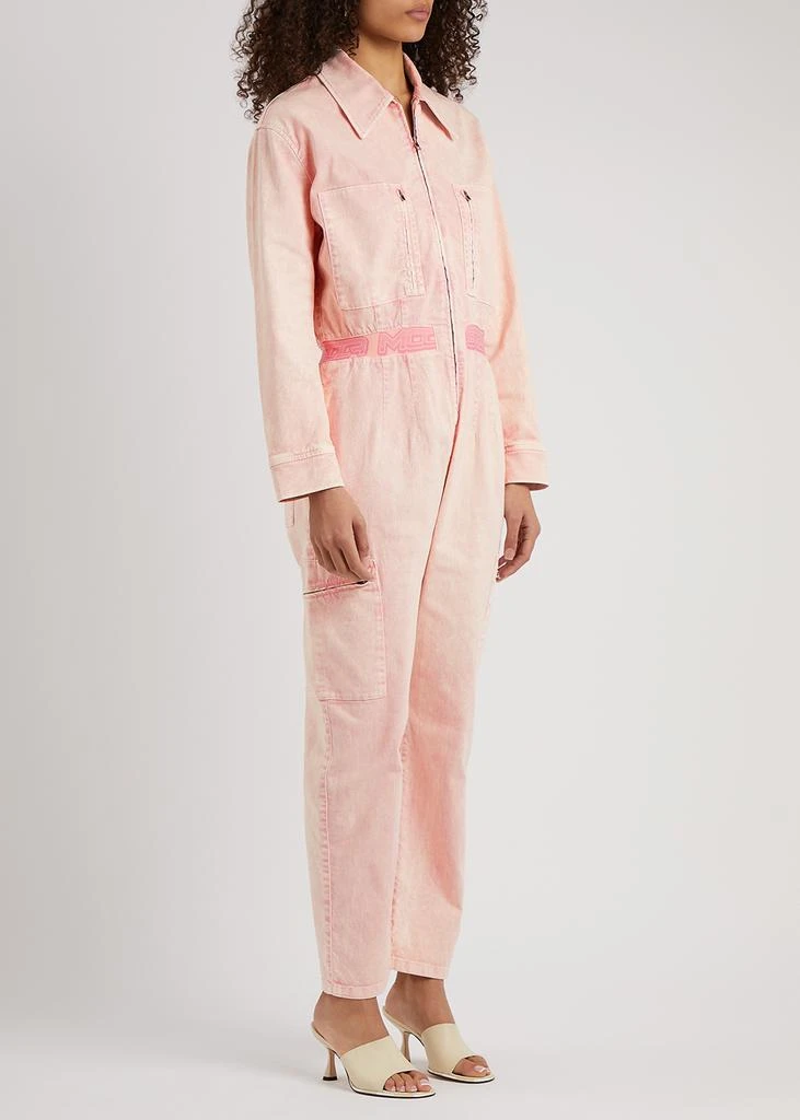 Stella McCartney Light pink stretch-denim jumpsuit 2