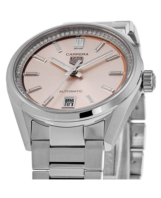 TAG Heuer Tag Heuer Carrera Date Pink Diamond Dial Steel Women's Watch WBN231A.BA0001 2