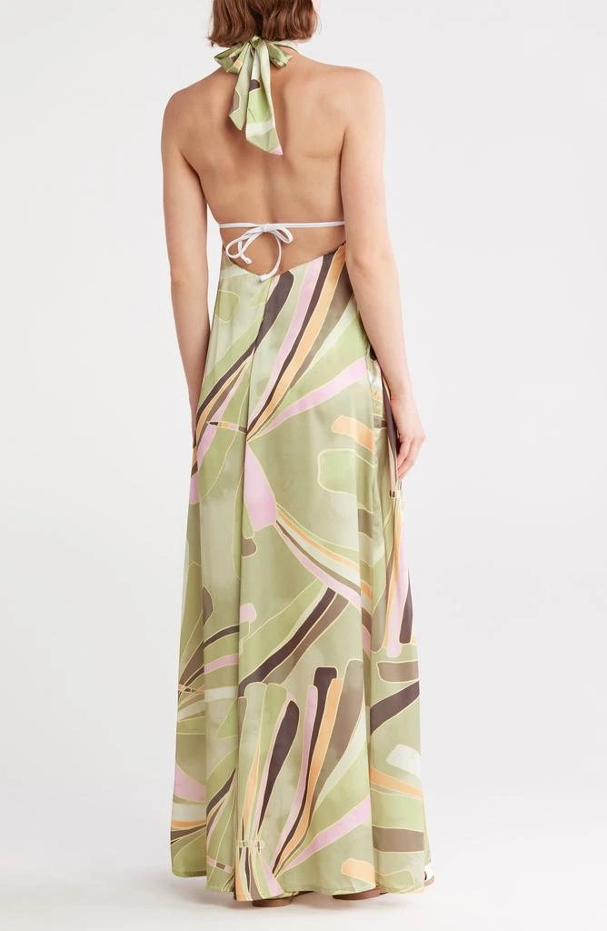 Elan Halter Neck Cover-Up Maxi Dress 2
