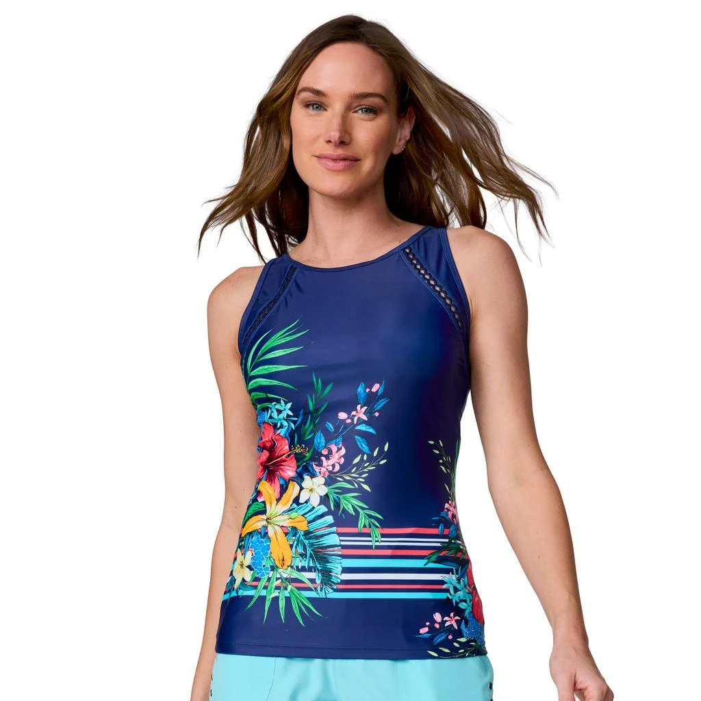 Free Country Women's High Neck Tankini Top 1