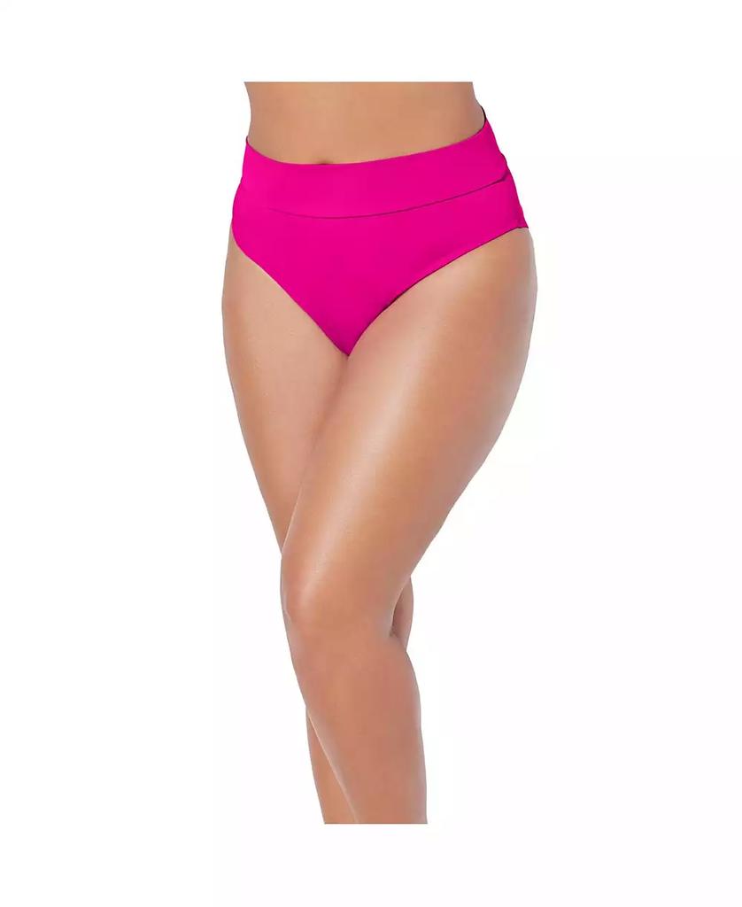 Swimsuits for All Women's High Waist Cheeky Shirred Brief