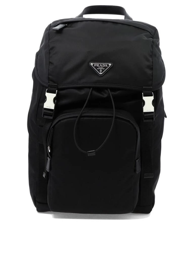 Prada Prada Re-Nylon And Saffiano Backpack 1