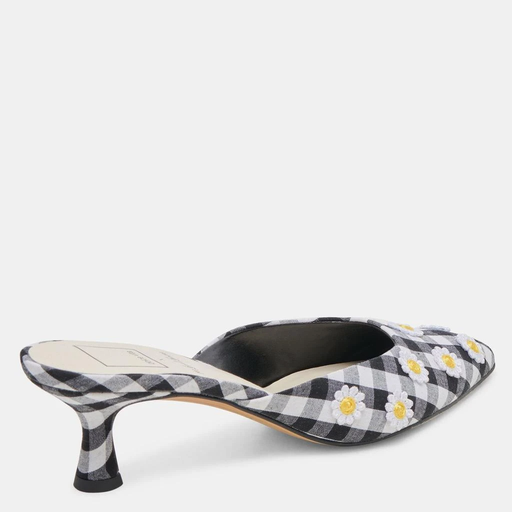 Dolce Vita Lilou Heels Black White Gingham 3
