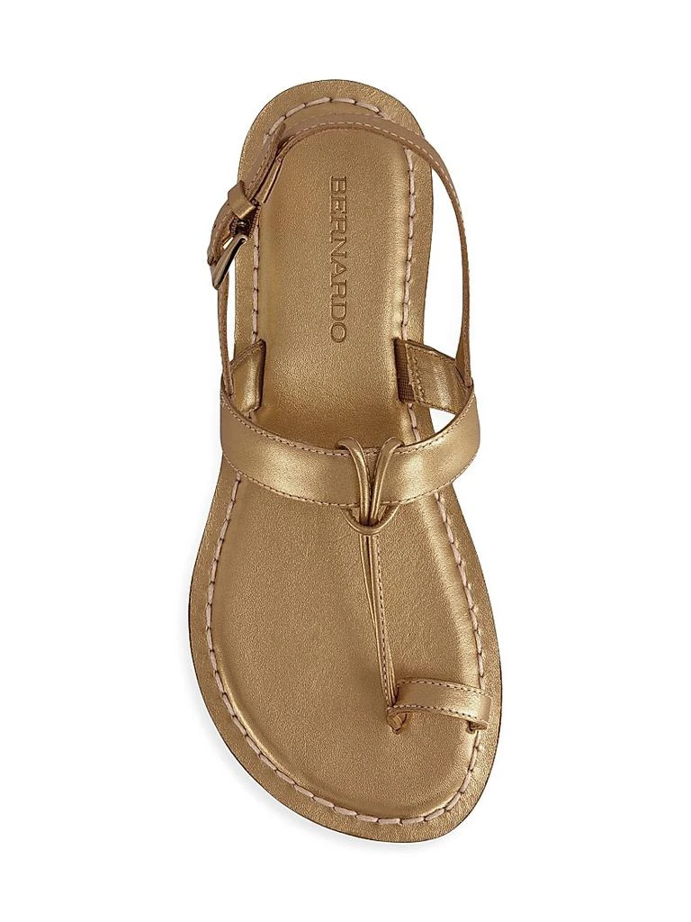 Bernardo Maverick 2 Metallic Leather Toe Ring Sandals 2