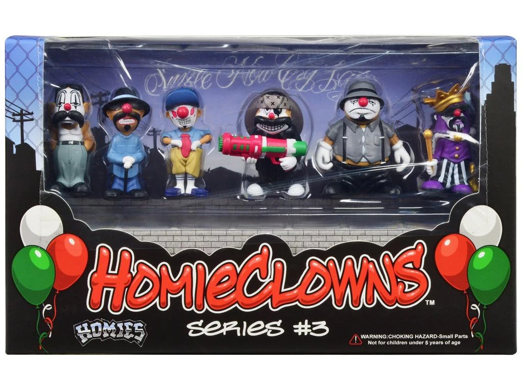 Homies "HomieClowns" Series 3 2-Inch Figures Set of 6 Pieces by