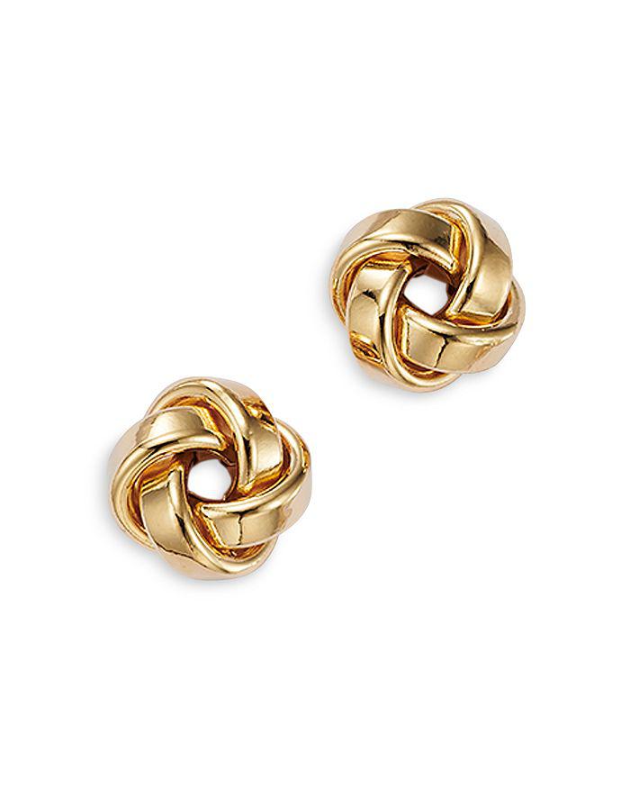 Bloomingdale's Love Knot Stud Earrings in 14K Yellow Gold