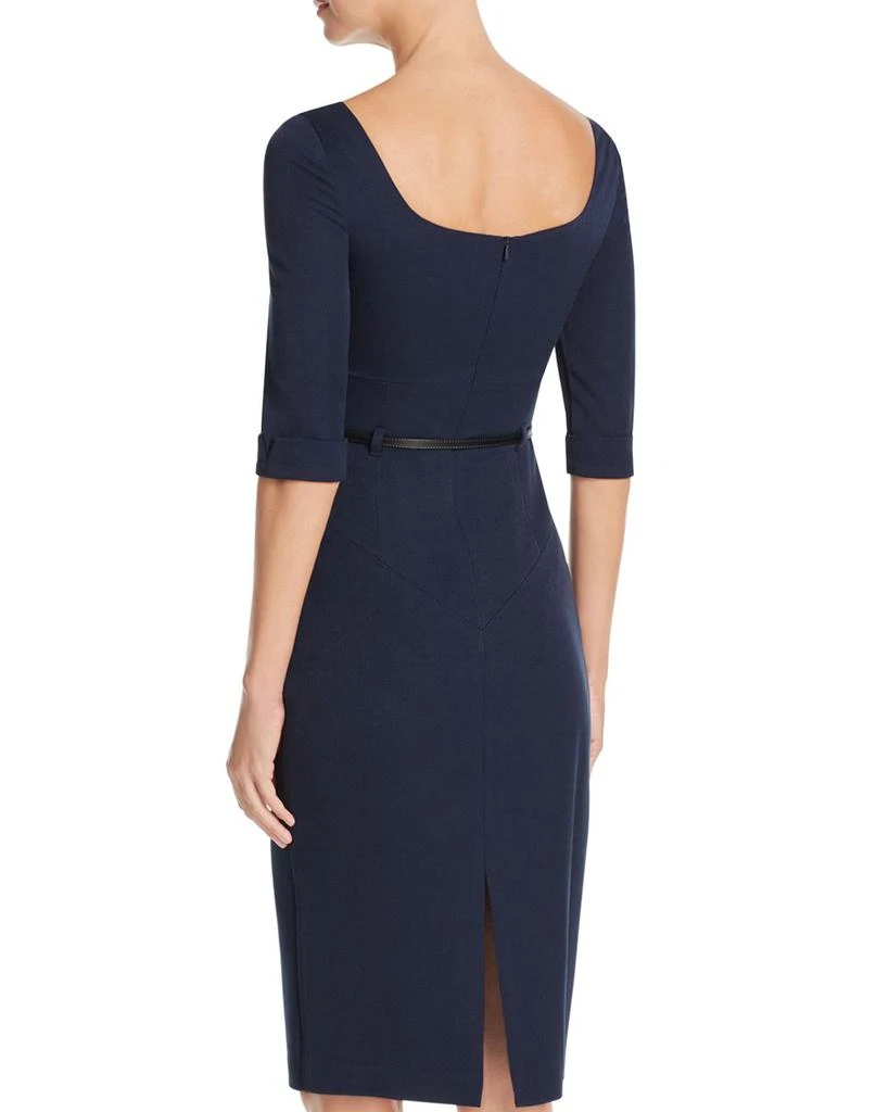 Black Halo Belted Sheath Dress 2