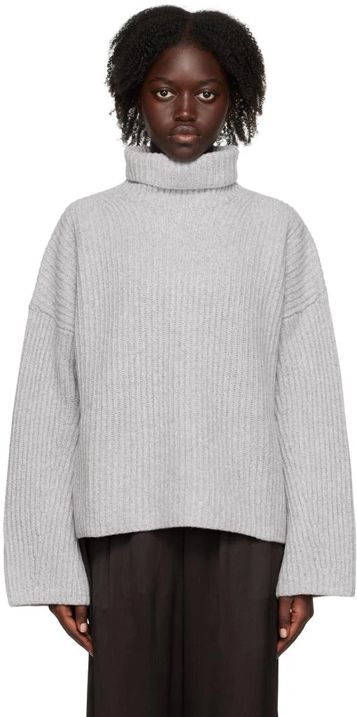 HOUSE OF DAGMAR Gray Azalea Turtleneck 1