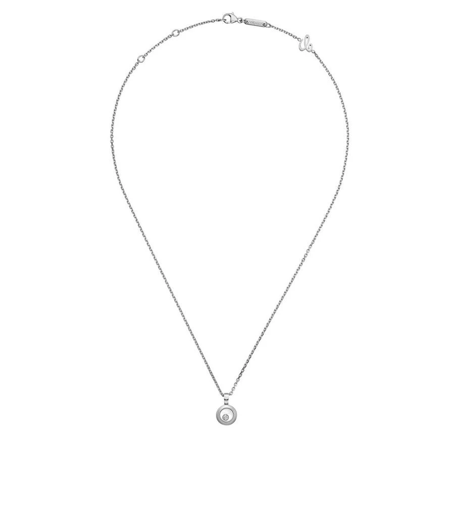 Chopard White Gold and Diamond Happy Diamonds Icons Pendant Necklace 4