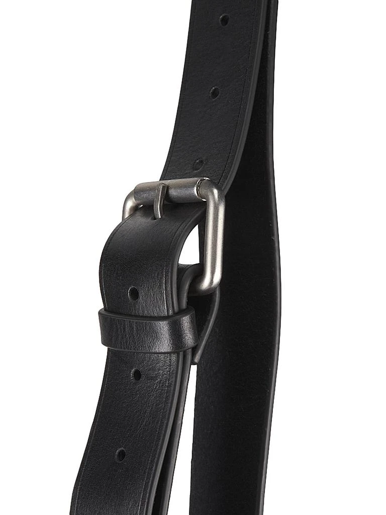 Dries Van Noten Extra-Large Canvas 
Leather Hobo Bag 5