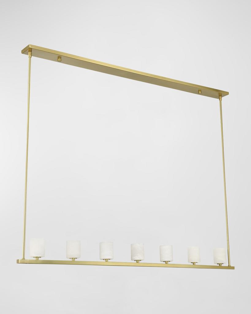 Crystorama Aragon 56" Linear 7-Light Chandelier