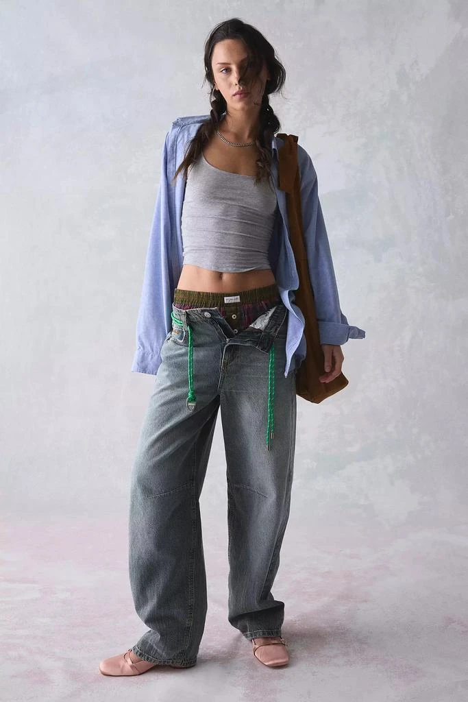 BDG BDG Logan Buckle Baggy Barrel Jean 1
