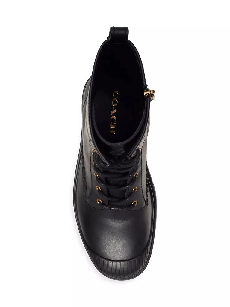 Coach Tasha Leather Lace-Up Boots 4