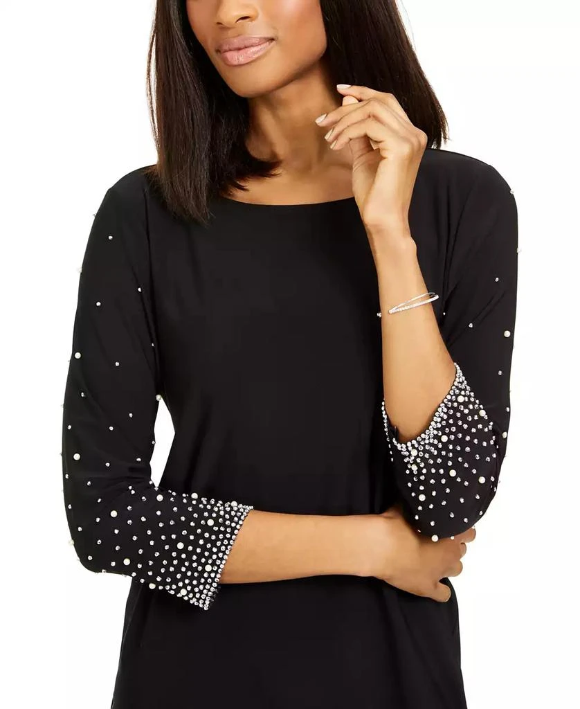 MSK Embellished-Sleeve Sheath Dress 4