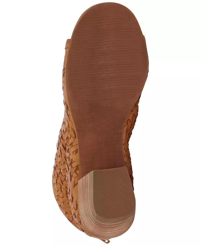 Lucky Brand Women's Mofira Woven Peep Toe Heeled Sandals 5