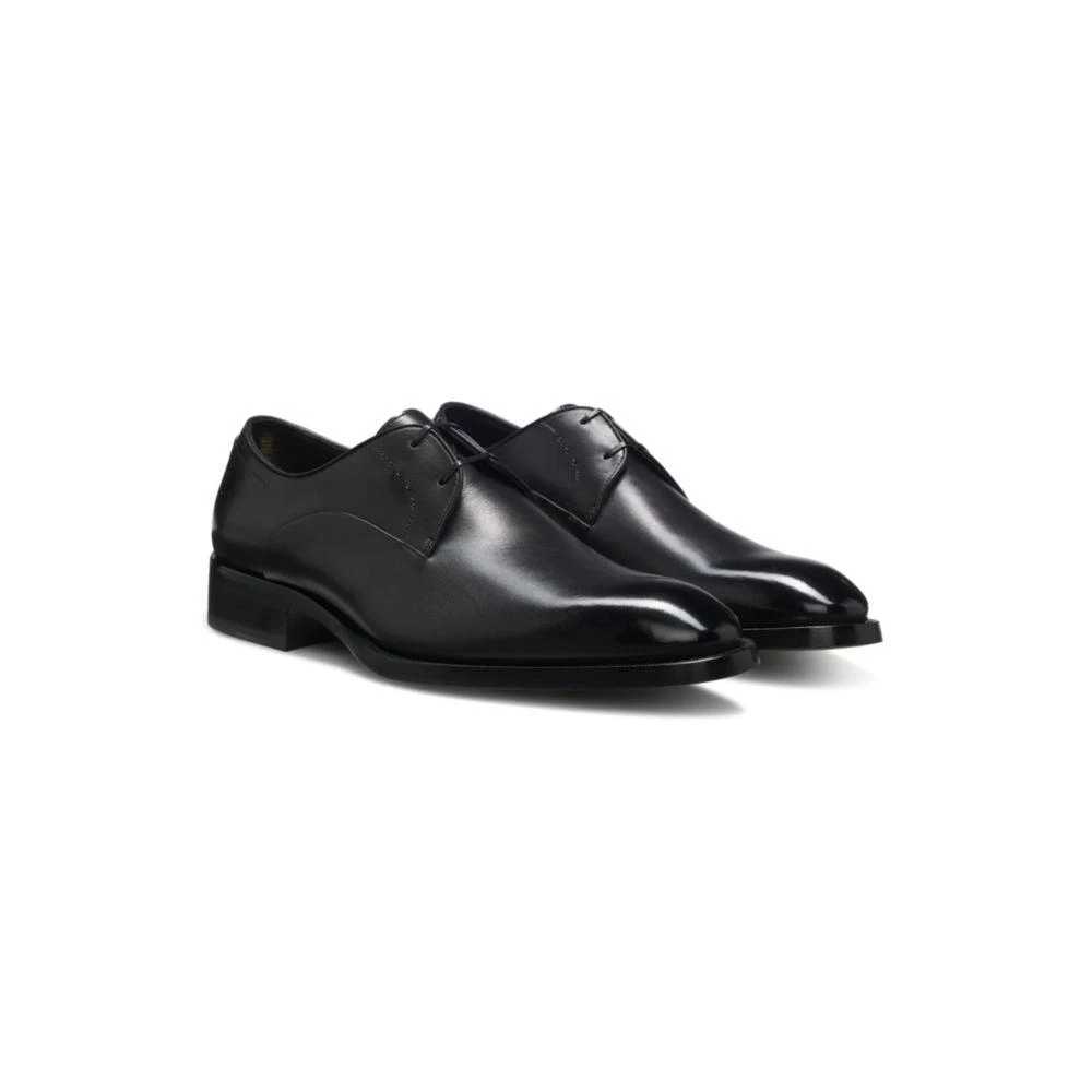 HUGO BOSS, derby, burnished leather BOSS Brogue-detail Derby shoes burnished leather | The Summit main image 4