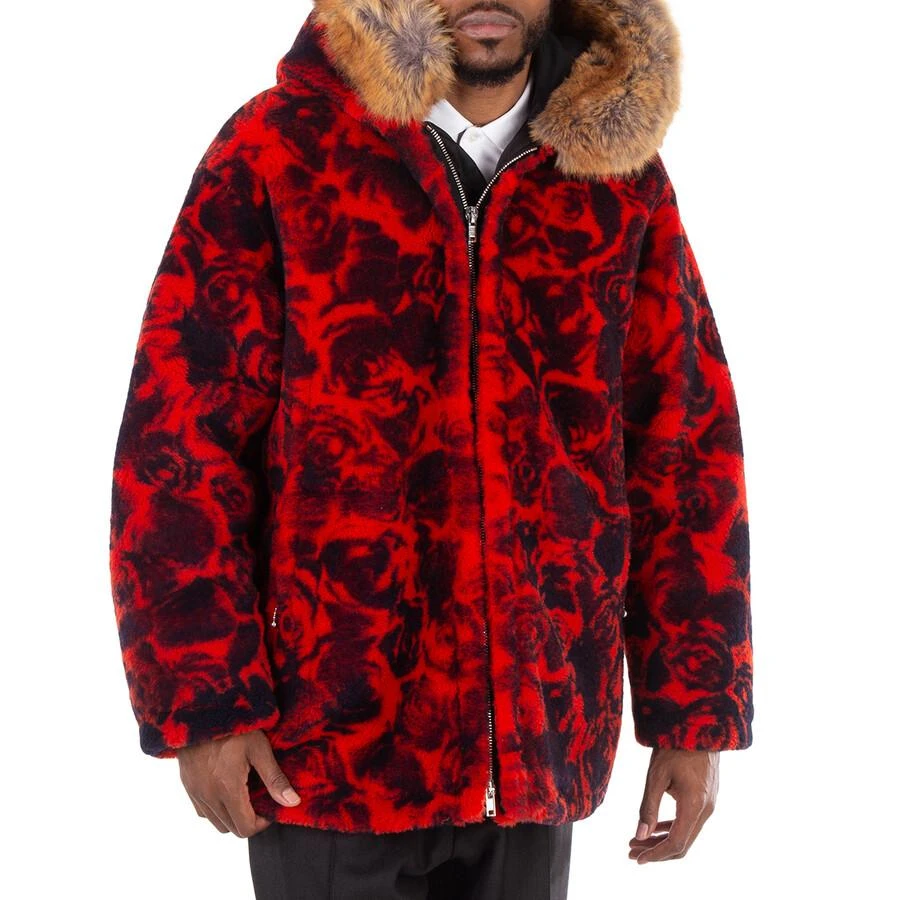 Burberry Burberry Shearling Jacket With Floral Print, Size Small 1