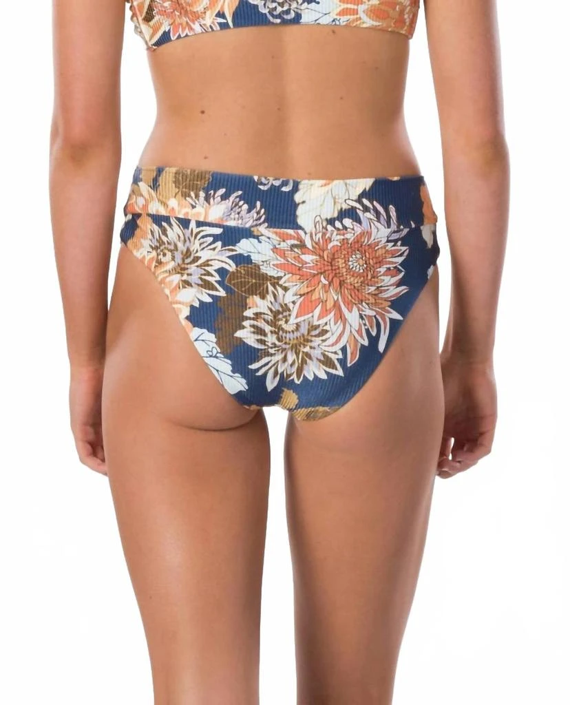 Rip Curl Sunsetters Floral High Waisted Bikini Pant In Dark Blue 2