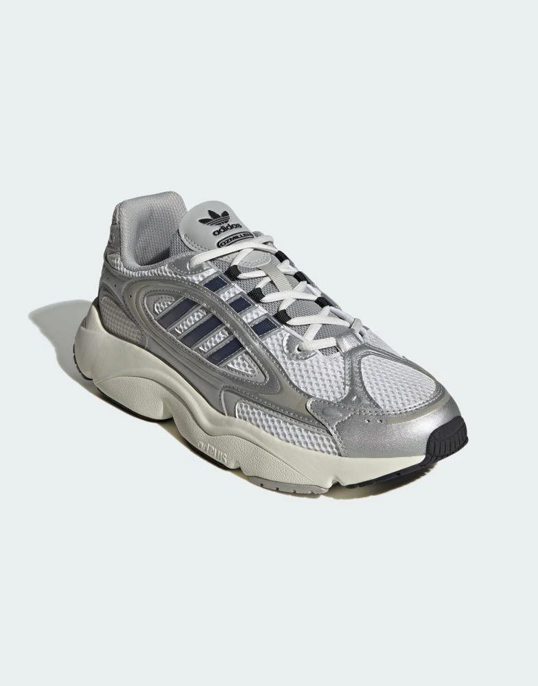 adidas Originals adidas Originals Ozmillen trainers in grey and white 4