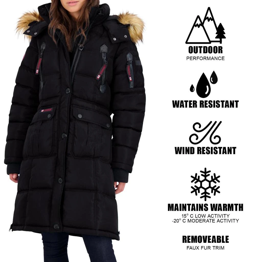 Canada Weather Gear Womens Faux Fur Heavyweight Puffer Coat 2