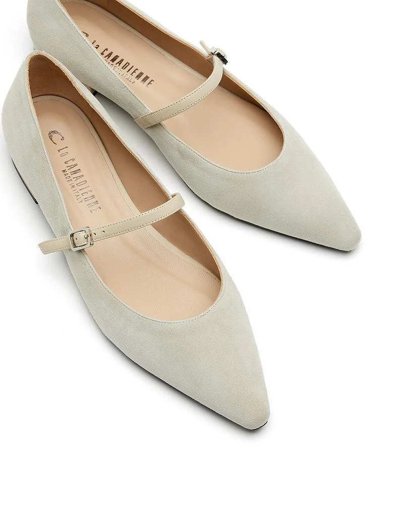 La Canadienne Women's Fritz Suede Leather Ballet Flats 4