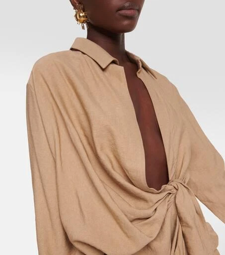 Jacquemus La Robe Bahia gathered minidress 4