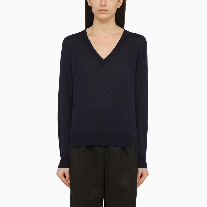 P.A.R.O.S.H. Blue wool and cashmere sweater