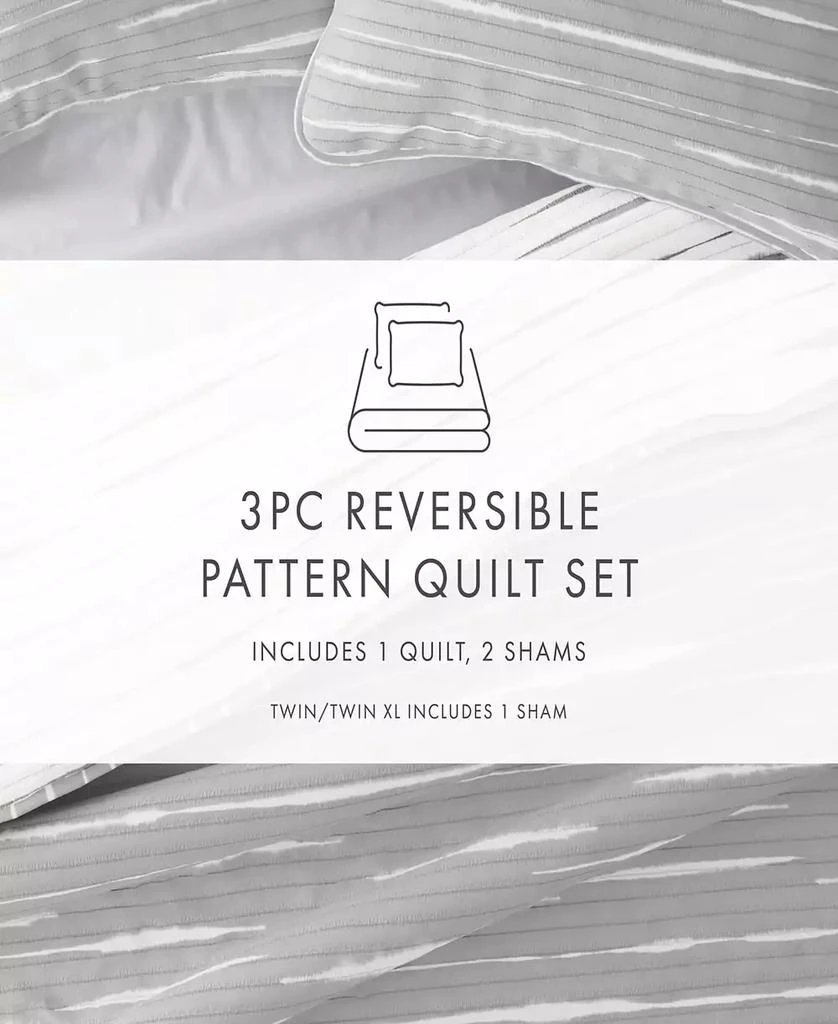 IENJOY HOME Horizon Lines Reversible 2-Pc. Lightweight Quilt Set 14