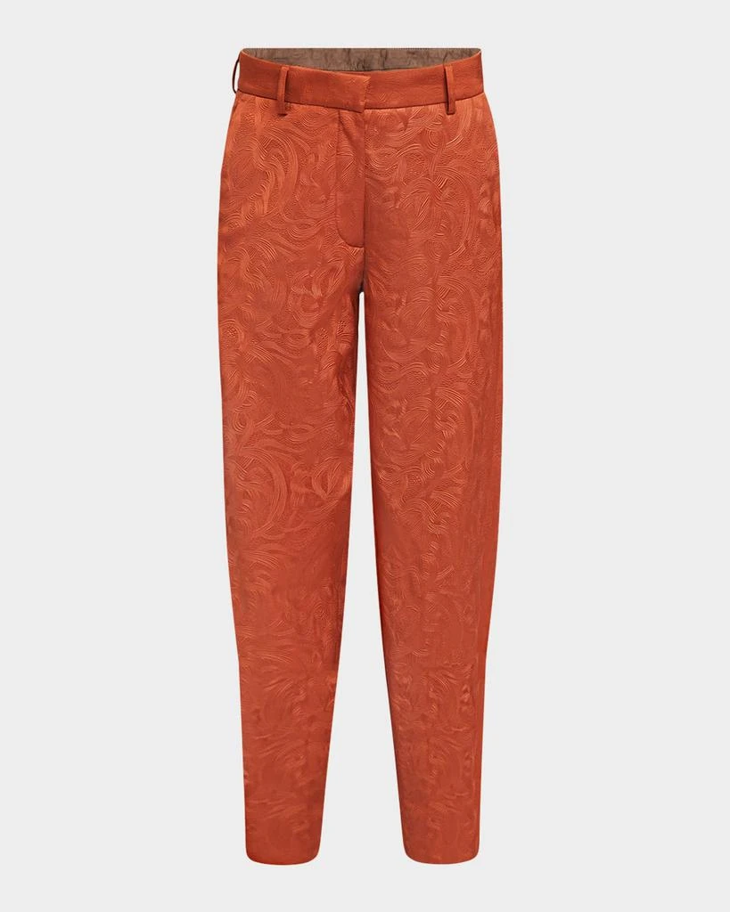 Dries Van Noten Paxy Straight-Leg Jacquard Pants 1