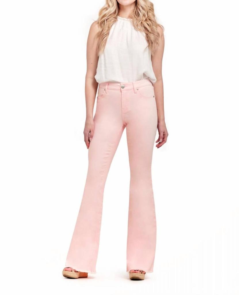 1822 Denim 1822 Denim - 34" Mid-Rise Flare Jeans Blush