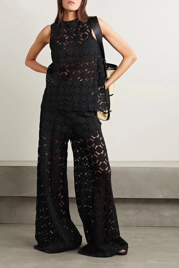 MIGUELINA Pamela guipure lace wide-leg pants 2