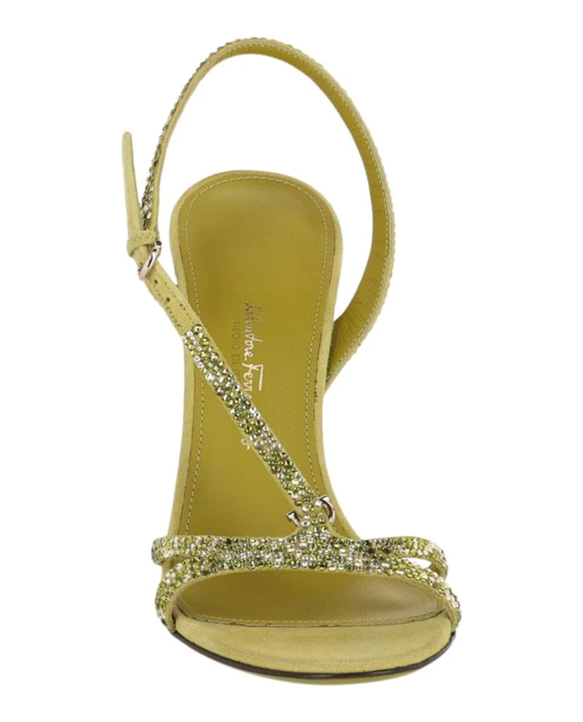 Salvatore Ferragamo Jole X5 Crystal Embellished Heels 4