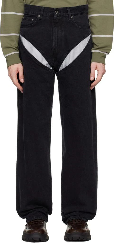 Y/Project Black Cut Out Jeans 1