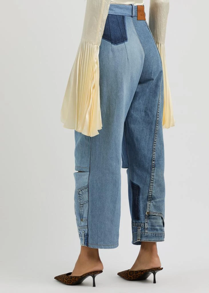 A.W.A.K.E MODE Cut-out straight-leg jeans 3