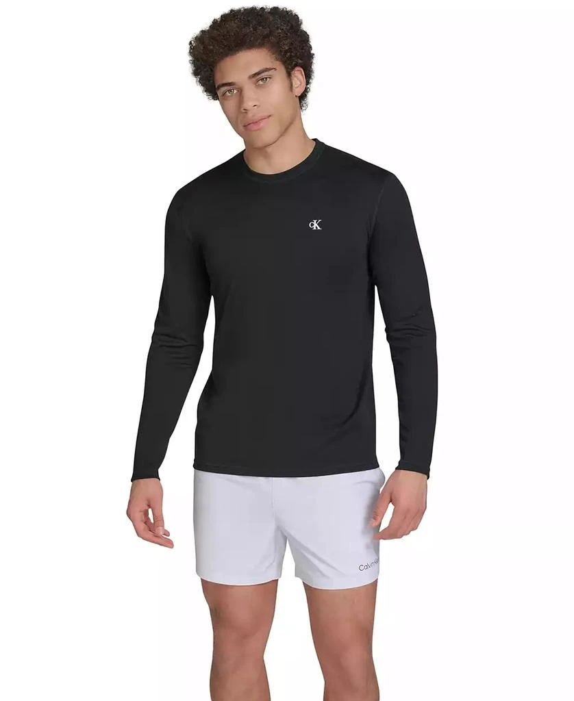 Calvin Klein Men's Monogram Long-Sleeve Swim Rash Guard 4