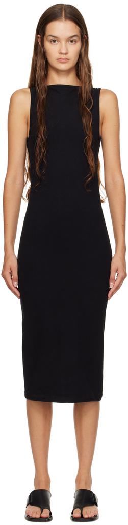 Gil Rodriguez Black Valentina Midi Dress
