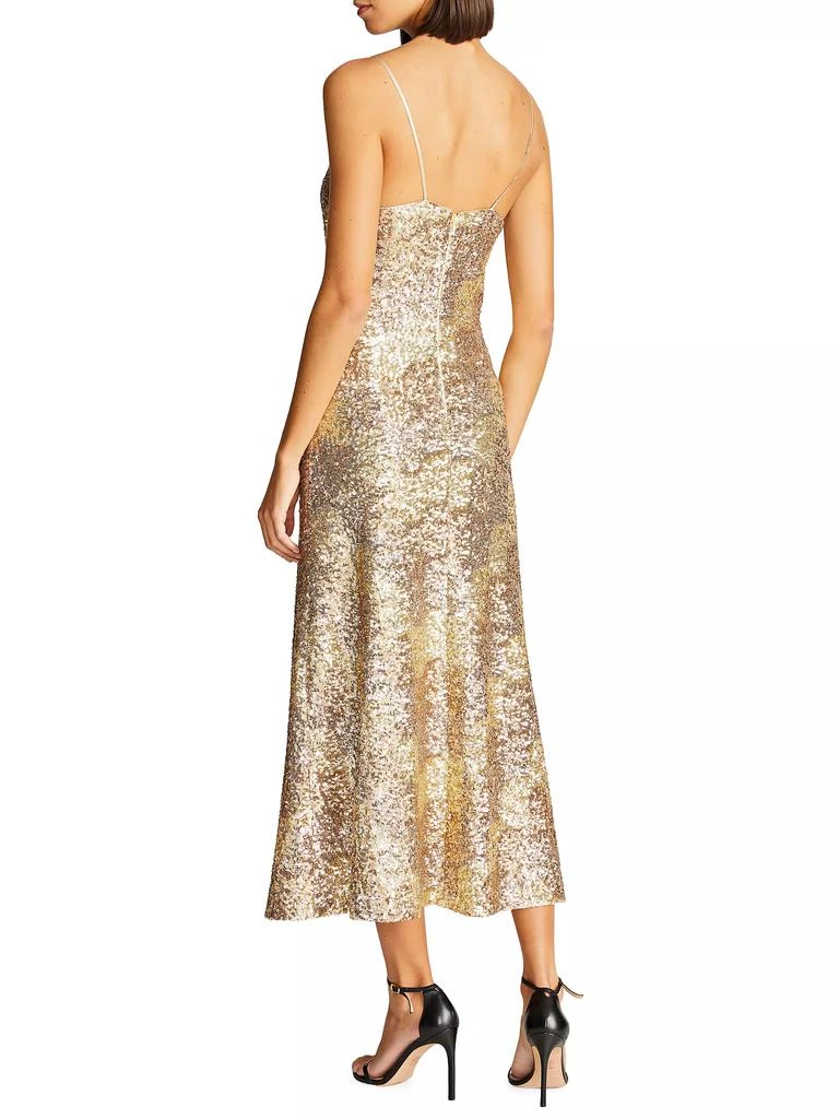 Halston Alesandra Sequined Fit &amp; Flare Dress 5