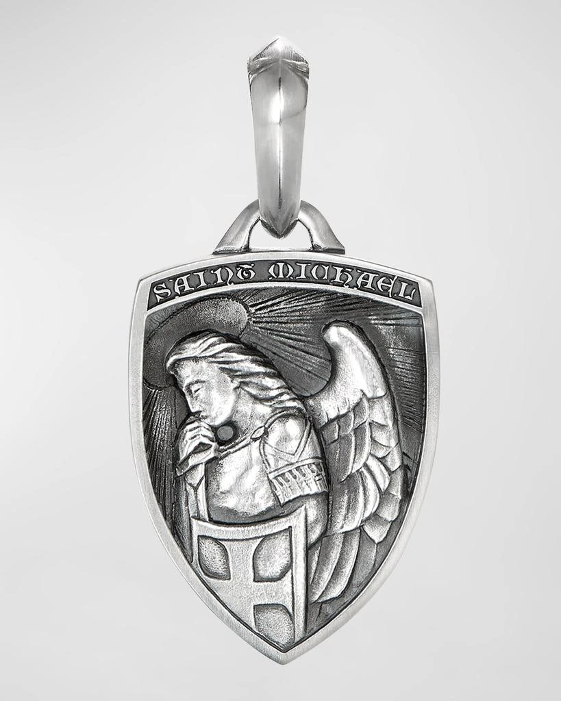 David Yurman Men's St. Michael Pendant in Silver, 26mm 1