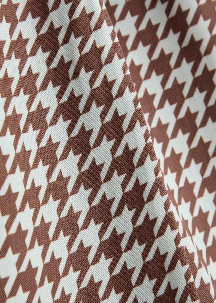 OLIVIA RUBIN Zora houndstooth-print twill trousers 5
