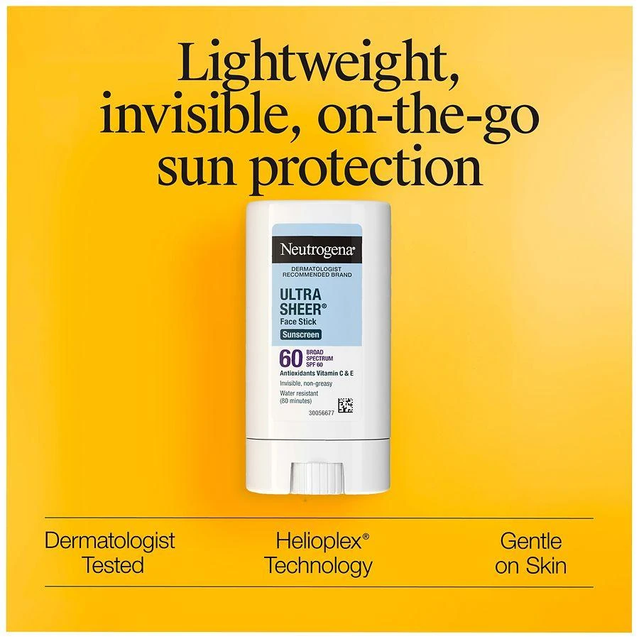 Neutrogena Ultra Sheer Face Sunscreen Stick SPF 60 6